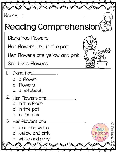Printable Kindergarten Reading Worksheets