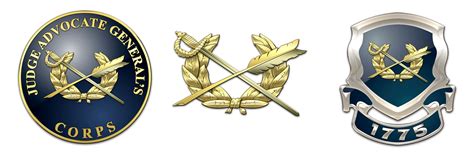 Army Judge Advocate Generals Corps Enlisted Collar Branch Insignia Us