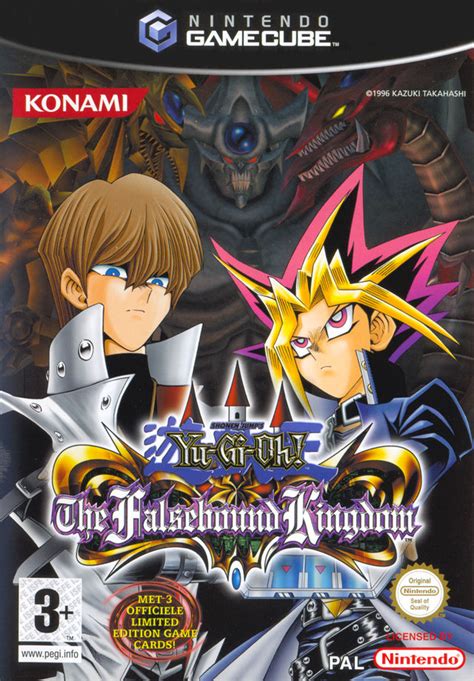 Yu-Gi-Oh! The Falsebound Kingdom (2002) GameCube box cover art - MobyGames