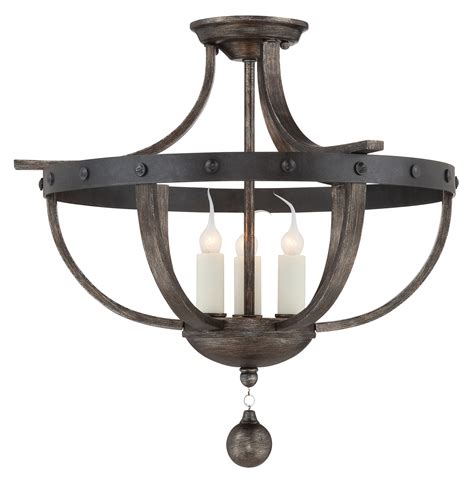 Buy the best and latest rustic ceiling lights on banggood.com offer the quality rustic ceiling lights on sale with worldwide free shipping. Savoy House 6-9540-3-196 Alsace Semi-Flush Mount Ceiling Light