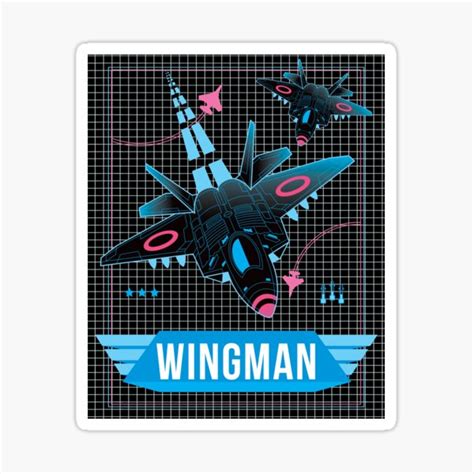 Wingman 1980s Airforce Sticker For Sale By Bullshirter Redbubble