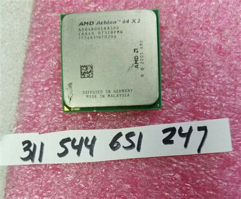 Amd Athlon 64 X2 4800 25ghz Dual Core Socket Am2 Ado4800iaa5dd Cpu Ebay