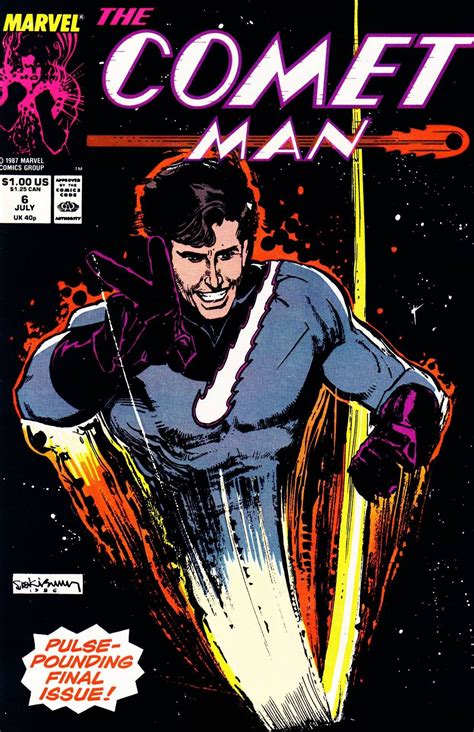 Comet Man N°6 July 1987 Cover By Bill Sienkiewicz Marvel Comics