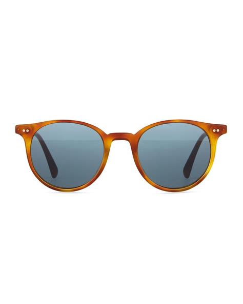 Oliver Peoples Delray Sun 48 Photochromic Sunglasses Blonde Tortoise