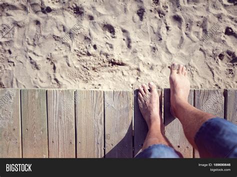 Man Barefoot Stepping Image And Photo Free Trial Bigstock