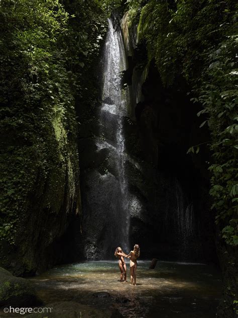 Putri And Clover In Bali Waterfall By Hegre Art Erotic