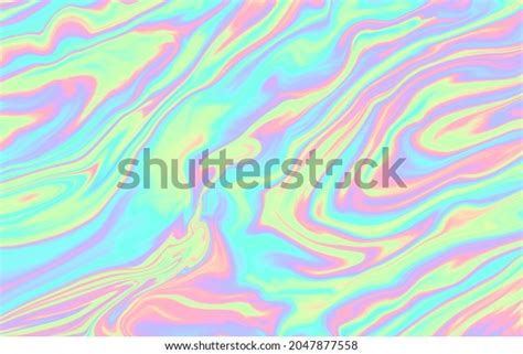 Holographic Marble Liquid Background Vector Illustration Stock Vector
