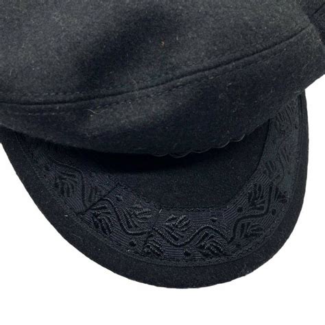 Dorfman Pacific Co Mens Black Wool Blend Adjustable Authentic Hat Cap