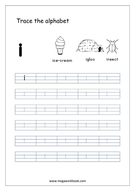 Free Printable Tracing Letters Letter Tracing Lowercase Abc Tracing