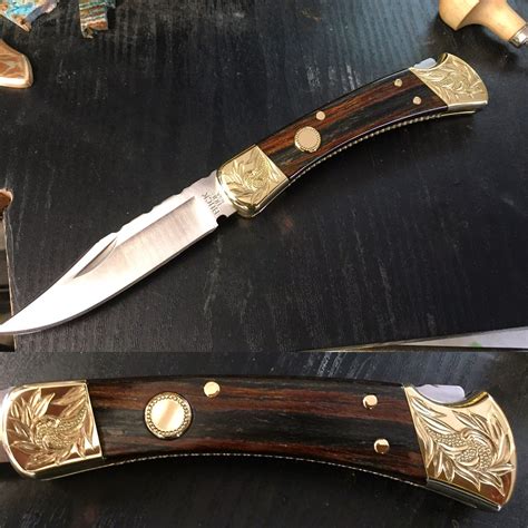 Buck 110 Da Knife That The Artist Hand Engraved Embellished And