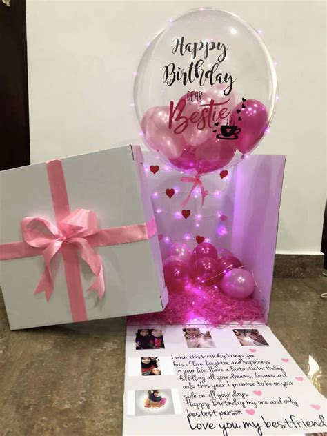 Happy Birthday Surprise Balloon Box In Pink Tr Malaysias