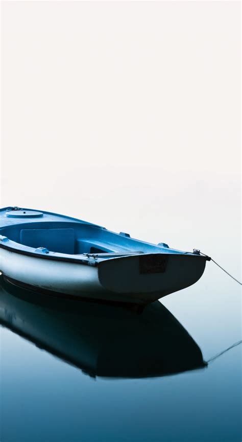 Download 1440x2630 Wallpaper Boat Reflections Minimal Samsung Galaxy