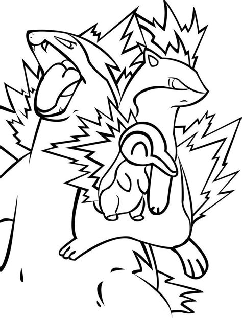 Pokemon Cyndaquil Coloring Pages Coloring Pages