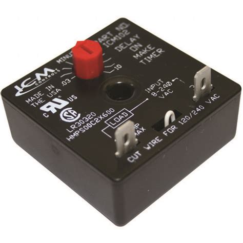 Icm 102 Adjustable Delay On Make Timer Thermo Controls