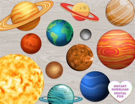 Solar System Planets Clipart Full Size Clipart Pinclipart Kulturaupice