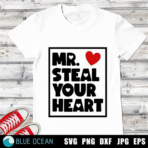 Mr Steal Your Heart Svg Valentines Day Svg Valentines Boy Svg