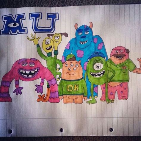 Just some of the inspirations for monsters university's new characters… pixar character art director, jason deamer, was doodling before we entered the room; Monsters university! | Monster university, Character ...
