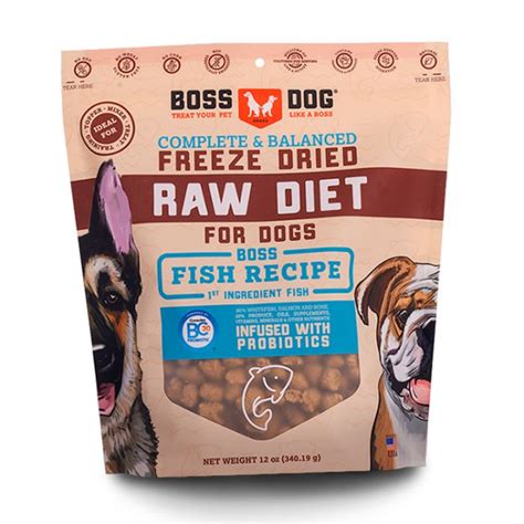 Boss Dog Freeze Dried Raw Diet Fish For Dog 12oz Urban Pets
