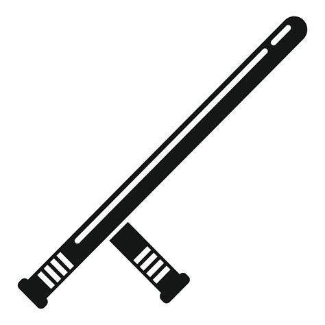 Prison guard bat icon, simple style 14504329 Vector Art at Vecteezy