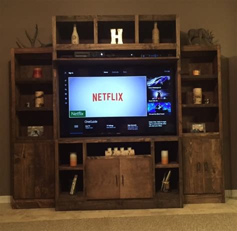 Ana White Rustic Entertainment Center Diy Projects