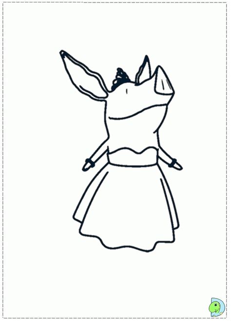 Olivia The Pig Coloring Page Coloring Home