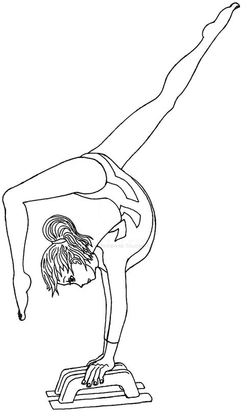 Gymnast Coloring Pages