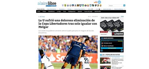 Melgar Vs U De Chile Así Informó La Prensa Chilena Sobre La