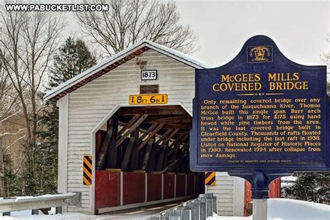 Mcgees Mills Covered Bridge Is One Of The Stops On The