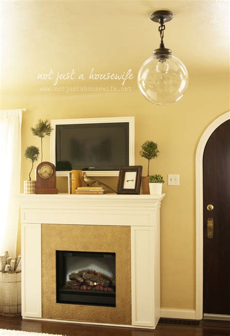 Fireplace Tv Mantel Ideas Amusing Living Room Design With Wall Mount