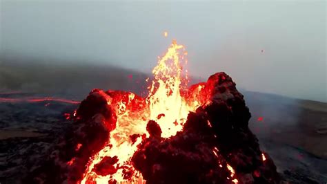 Incredible Close Up Drone Video Of The Iceland Volcano Eruption