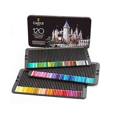 Castle Art Supplies 120 Colored Coloring Pencils Set For Adults Artists