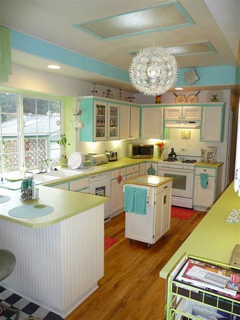 We suggest you consider the images and pictures of white kitchen storage cabinet, interior ideas with details, etc. 25 Inspiring Retro Kitchen Designs | House Design And Decor