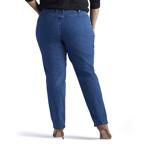 Lee Womens Plus Size Relaxed Fit Elastic Waist Jean At