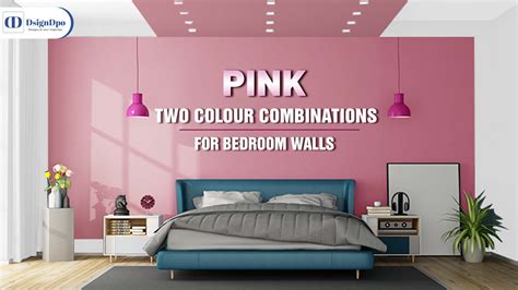 Latest Idea For Pink Two Colour Combination For Bedroom Walls