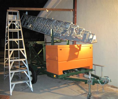 Have you ever seen a ham radio tower lifted? A tower trailer built from a kit