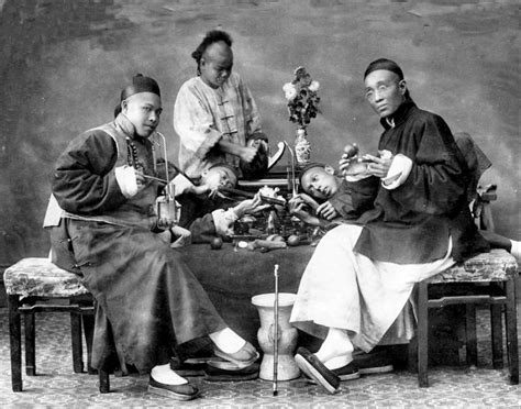 1890s Chinese Opium Smokers Photo Etsy Hong Kong
