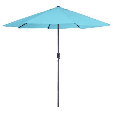 Pure Garden 9and Aluminum Patio Umbrella With Auto Crank Blue Wgl 03