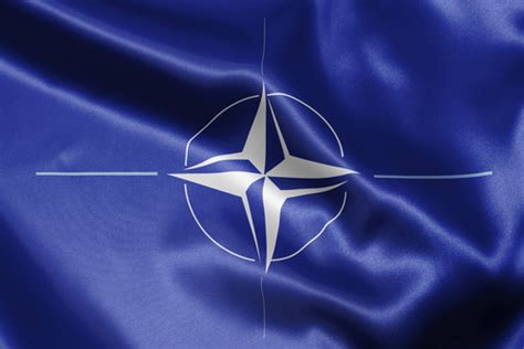 The flag of the north atlantic treaty organization (nato) consists of a dark blue field charged with a white compass rose emblem, with four white lines radiating from the four cardinal directions. NATO admits to ongoing hacking attempts, sparking info ...