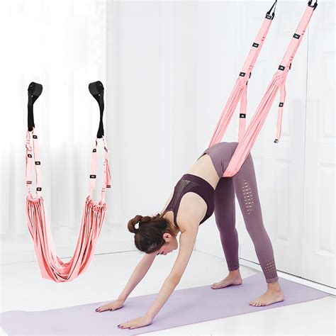 Adjustable Aerial Yoga Strap Hammock Swing Stretching Anti Gravity Inversion Exercises