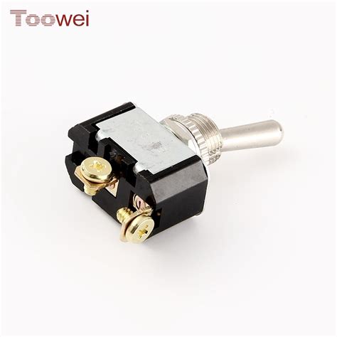 Toowei Onoff 2pin 2way Toggle Switch Mini Single Pole Metal Wterproof