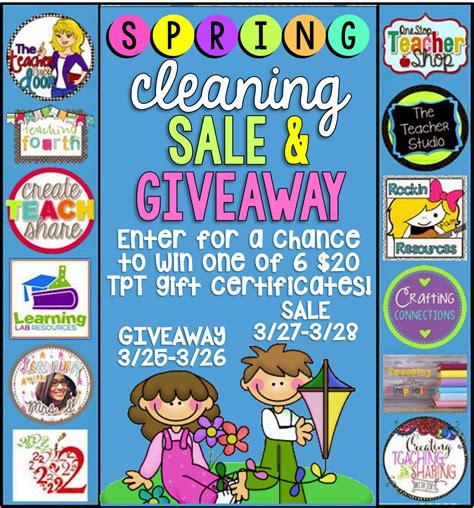 Teaching Fourth Spring Cleaning Sale And Giveaway
