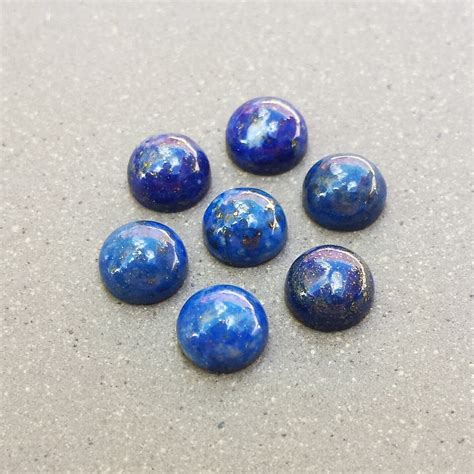 Lapis Cabochons Size 6mm Round 2 Or 4 Pieces Gemstone Natural