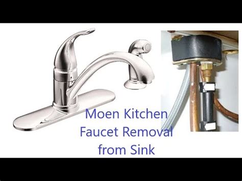 Moen 1225 cartridge removal and installation for a one. Moen Circa 2008 Kitchen Faucet Removal - YouTube