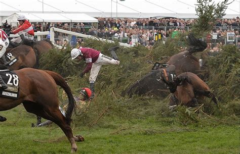 Horse Falls Continue At Aintree Racecourse In England The Washington Post