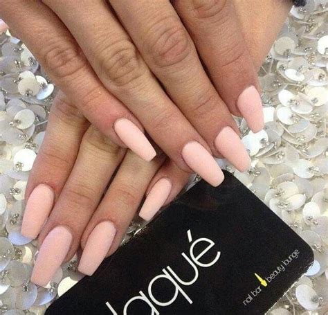 It will look good as new. Light pink matte gel nails | Matte gel nails, Peach ...