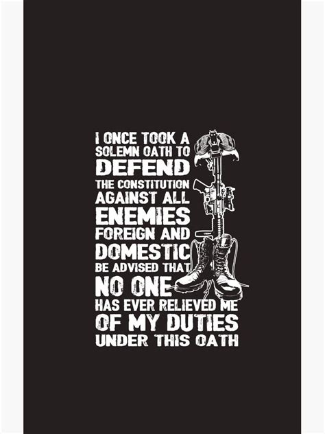 Veteran Shirt I Once Took A Solemn Oath To Defend The Constitution Against All Enemies