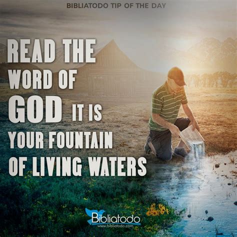 Read The Word Of God It Is Your Fountain Of Living Waters Christian