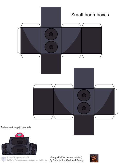 Pixel Papercraft Mongo Fnf Vs Impostor Mod