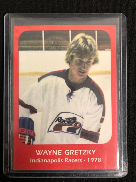 1978 Wayne Gretzky Indianapolis Racers Hockey Card Rare