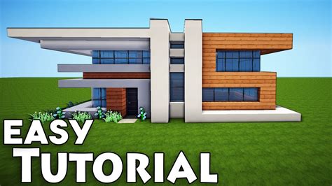 In minecraft,modern villa are the enormous and spacious houses that rich people uses for their living. Minecraft Modern House Tutorial Step By Step Pictures ...